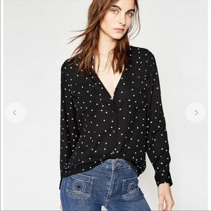The Kooples heart-print blouse